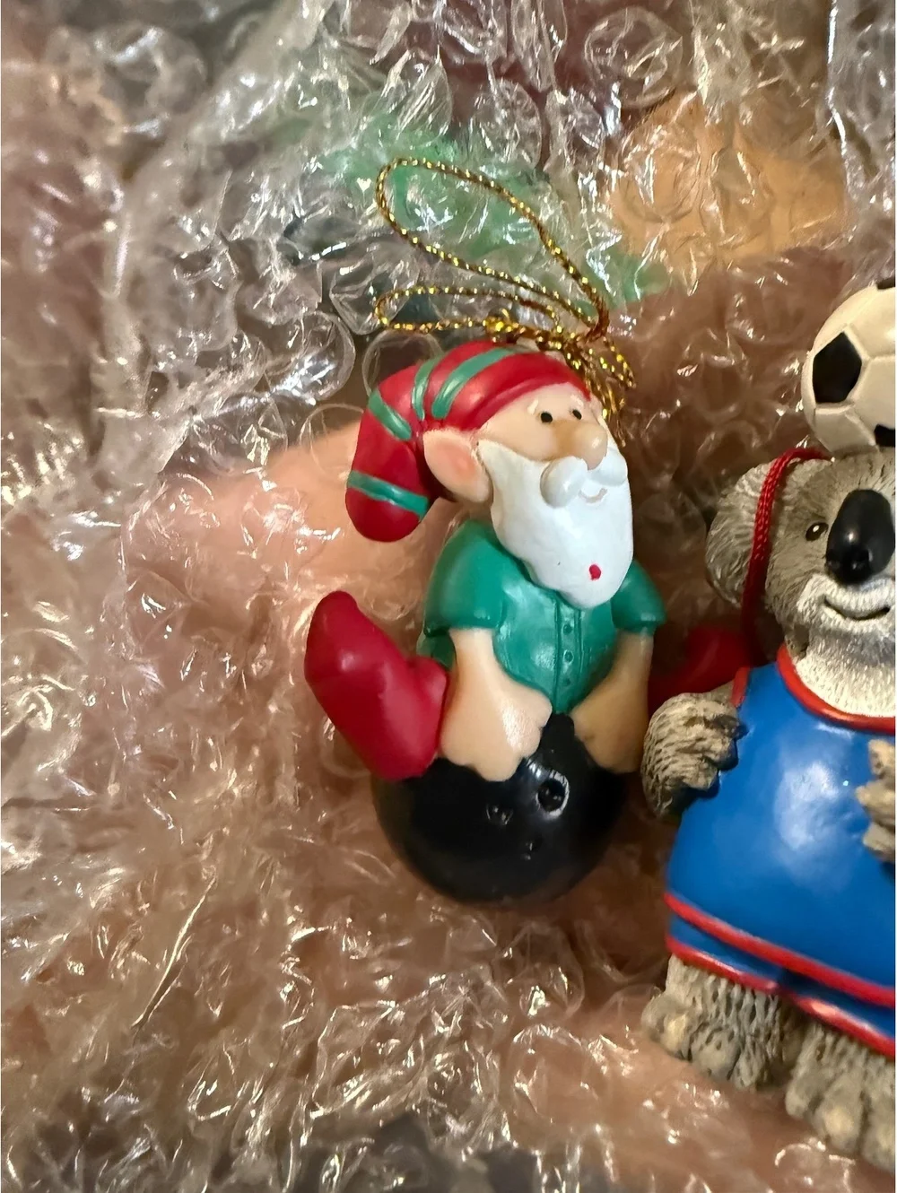 Avon Gift Collection Sports Bear Ornament Soccer-Koala